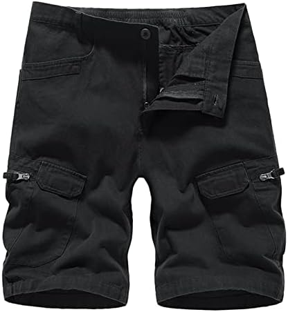 Шорцеви токи мастички алатки патент моден џеб на отворено шорцеви обични бои цврсти мулти -машки панталони млади и панталони