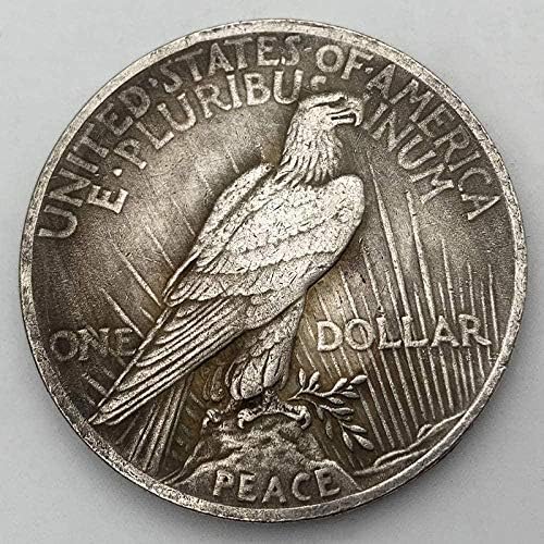 1923 Индиски Череп Глава Купроникел Стар Антички Сребрен Комеморативен Монета Монета Занает Монета Странски Медал За Домашна Соба