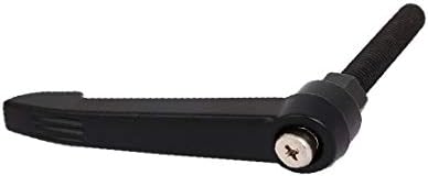 X-Gree M10x80mmx60mm Метална машка нишка Прилагодлива рачка рачка за машини за машини црно (M10x80mmx60mm Metal Rosca Macho Manija