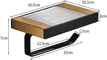 Гкмјки Држач За Тоалетна Хартија Со Простор На Полица Алуминиумска Хартиена Крпа Закачалка За Ролна За ТОАЛЕТНА Бања За ВЦ Кујна