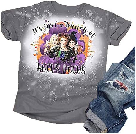 Изветвена маица за Ноќта на вештерките, мали девојки девојки Сандерсон сестри, графички мета, смешни букви печати хокус покус кошула