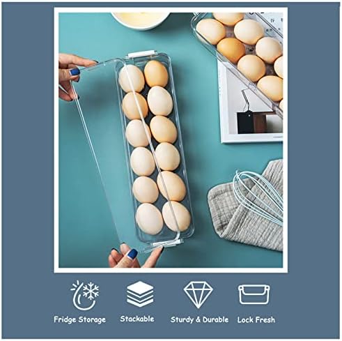 Yoha Clear Deviled Egge Tray носител со капак 12 решетки држач за јајца од јајце, ладилник, јајце сад со јајца, чинија со јајце,