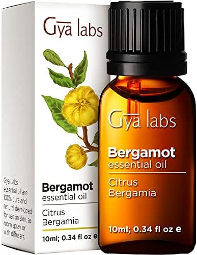 Gya Labs Бергамот есенцијално масло за дифузер - чисто терапевтско одделение Бергамот есенцијално масло органско - масло