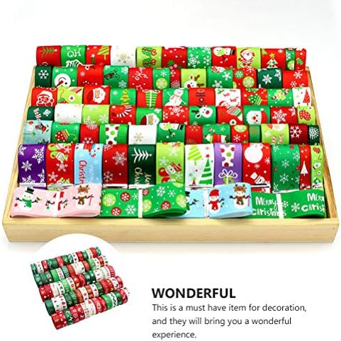 Абоофан 1 пакет Подарок Подарок полиестерски ленти со пакување со лента за декорирање на лента за забава