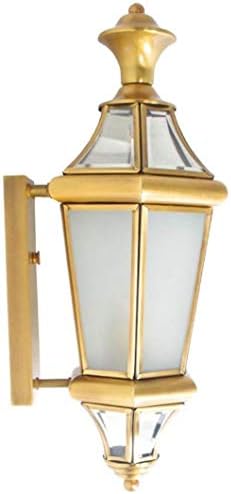ОДЕРОЛ ЛИАНКИЈАО - Wallидна светло светло златна wallидна ламба лемење калај бакарен стаклен трем коридор коридор постела скали балкон надворешни