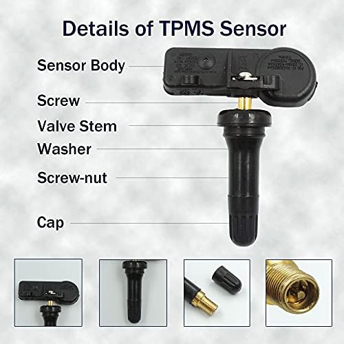 Сензор за притисок на гумите Hisport TPMS DE8T-1A180-AA-Систем за мониторинг на притисок на гумите во гума TPMS сензор 315MHz