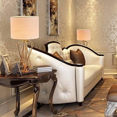 Lyе ламба за маса, нордиска метална маса, луксузна ламба за кревети, креативна топла декорација спална соба
