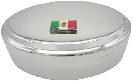 Мексико Знаме Приврзок Овална Ситница Накит Кутија