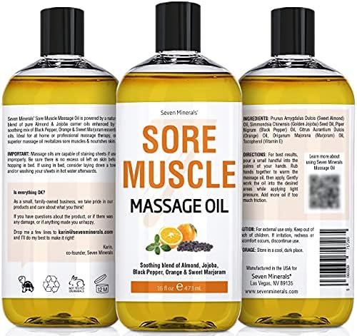 Масло за масло за масажа на мускулите и масло за масажа на арника