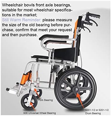 Не-лого трајно лежиште 6001 zz инвалидска количка задно тркало тапан ID 0,5 инчи 12,7x28x8 mm додатоци за инвалидска количка 2 парчиња