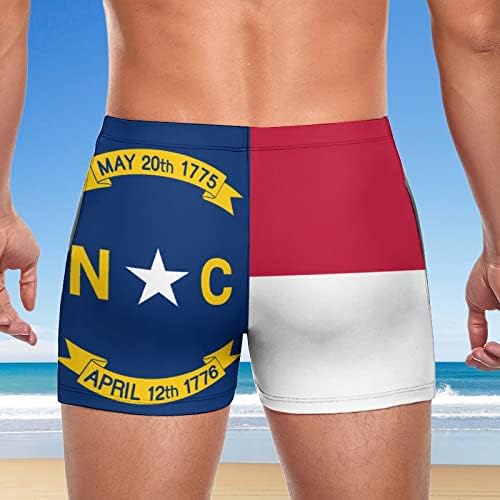 Знаме На Северна Каролина Машки Стебла За Пливање Костим За Капење Костим За Капење Брзо Суво Пливање Шорцеви