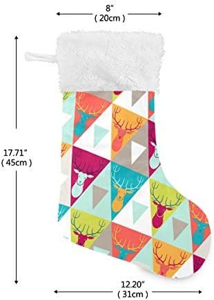 Алаза Божиќни чорапи Божиќни ирваси класични персонализирани големи декорации за порибување за семејни сезонски празници Декор