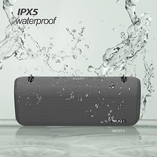 Muqi Bluetooth звучник, преносни Bluetooth звучници, 70W гласно стерео звук со бас, IPX5 водоотпорен безжичен звучник, TWS Paring со LED