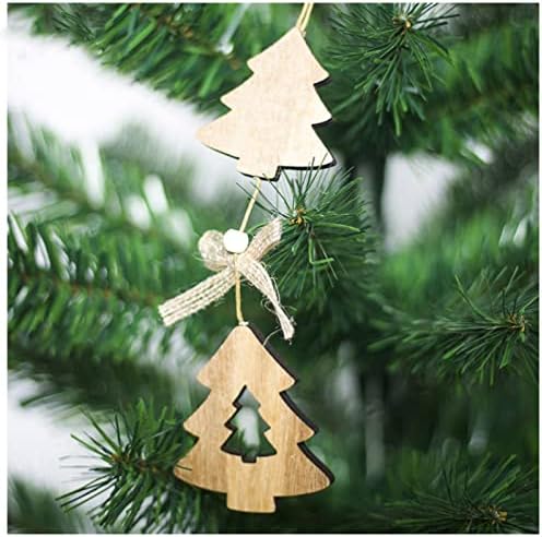 Афеид елка текстура приврзоци Божиќна декорација приврзоци креативни bellвончести Божиќни украси Кари витраж стакло