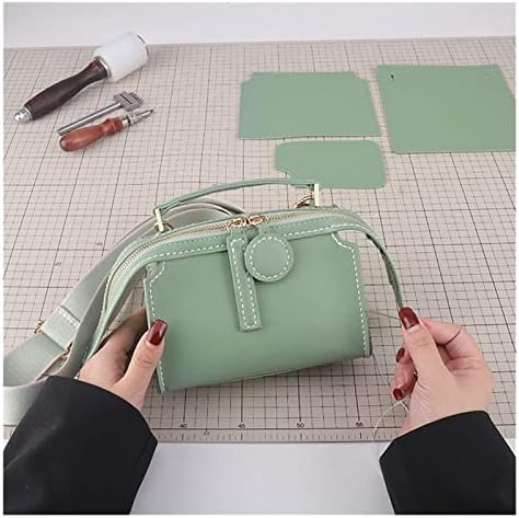 Dloett Round Puller Purrs Pures Color рачно изработен материјал за DIY поставен за торба за чанти
