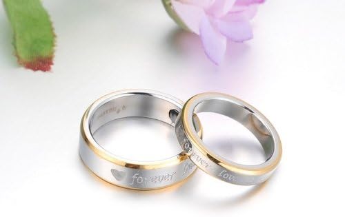 Неговиот и нејзиниот истиот сет на 6мм / 4ммл корејски стил титаниум магнетски двојка свадбена лента сет со хематит