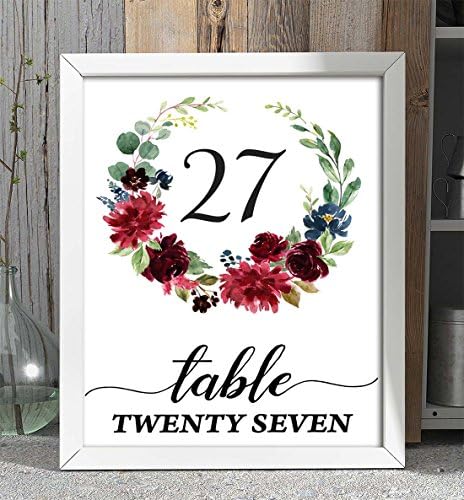 Дарлинг сувенир цветни елегантни броеви на табели свадба декоративни скрипти табела картички-4 x 6