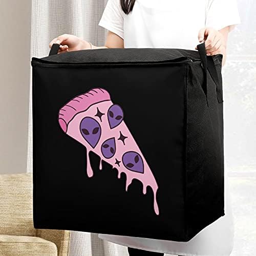 Простор за пица со НЛО голема ватенка за торбички за складирање кутија кутија патент на врвот за облека за перница за облека