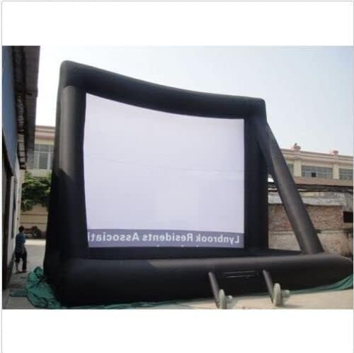 8*5м гигантски екран на надувување на надувување, надворешен надуен екран со 2 вентилатори