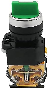 HKTS 22mm Selector Knob Rotary Switch Latching Momentary 2NO 1NO1NC 2 3 Позиција DPST 10A 400V прекинувач за напојување Вклучено/Исклучено