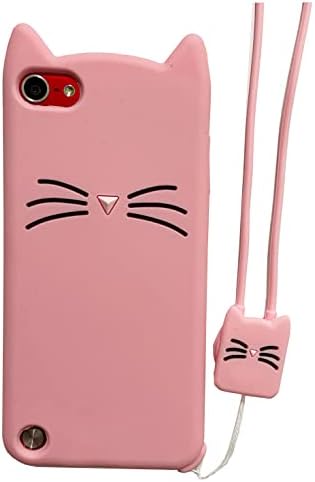 ipod touch 7 case, ipod touch 5,6 case, мода симпатична 3D розова забава за мачки мачки Кити Девојки девојки дама заштитни случаи