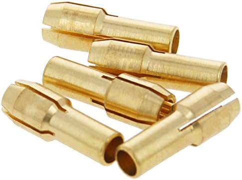 Bettomshin Brass Driph Chuck Collet битови 3.2 mm за ротационите алатки Dremel 5 парчиња