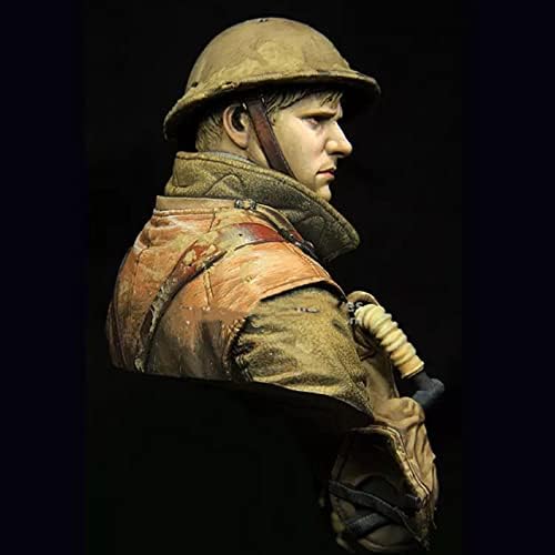 Гудмоел 1/10 Втората светска војна британски војник смола биста модел / необјавен и необоен војник умирачки комплет / LW-397