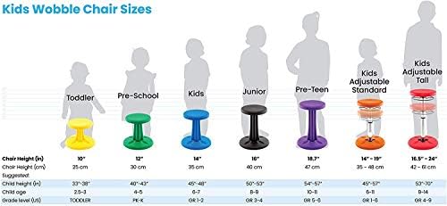 Коре Деца Се Нишаат Стол - Флексибилни Седење Столче за Училница &засилувач; Основно Училиште, ДОДАДЕТЕ/АДХД-Направени Во САД-Возраст