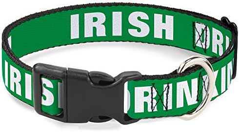 Пластични Клип Јака-Ирскиот Тим За Пиење Зелена Бела-Мали 9-15