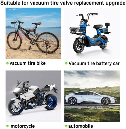 Капчиња за матични вентили за гуми, капаци за воздушни капаци од 4 парчиња, со автомобили, SUV, велосипед, камиони и мотоцикли