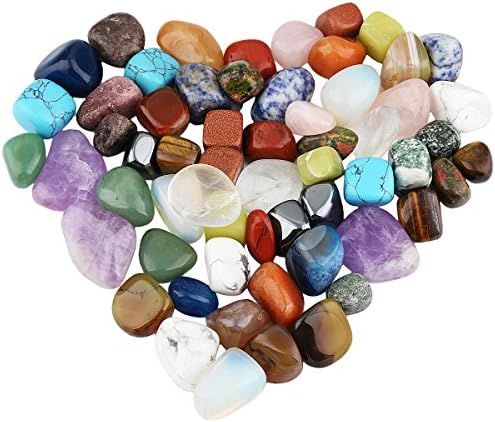 Rockcloud 1 lb Tumbled полиран камења Gemstone Supplies за Wicca, Reiki, Crystal Crystal, Assatered Stones