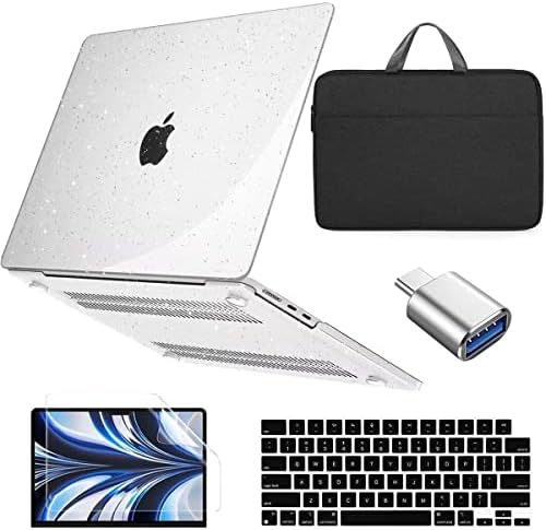 Conbovo за MacBook Air 13,6 инчи A2681 Case, Hard Shell Case & Bag & Costboard Cover & Ector Protector & USB C до USB адаптерот