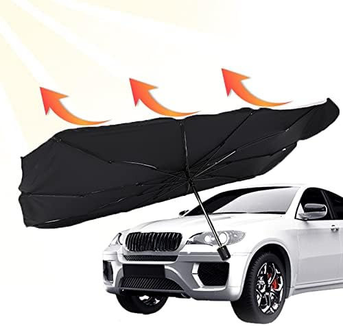 Чадор за сонце на шофершајбна од шофершајбна - чадор за преклопување на автомобили Сонцето покритие УВ блок автомобил пред прозорецот топлинска