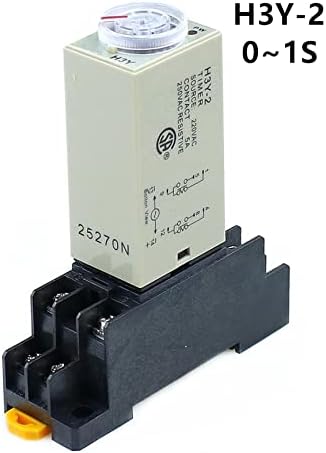 Scruby H3Y-2 0-1S моќност на тајмер за реле за одложување DPDT 8pins Напон: 220V 110V 24V 12V