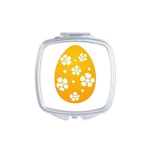 Велигденски фестивал огледало за дизајн на жолто јајца Преносен компактен џеб шминка двострано стакло
