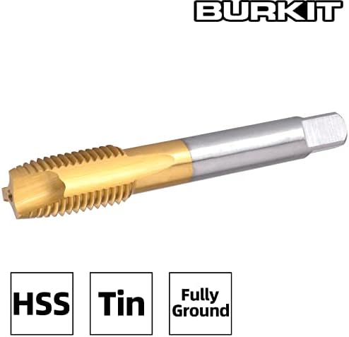 Burkit M14 X 1,25 Spiral Point Tap, HSS Titanium обложување на спирална точка приклучок Thring Tap M14 X 1,25