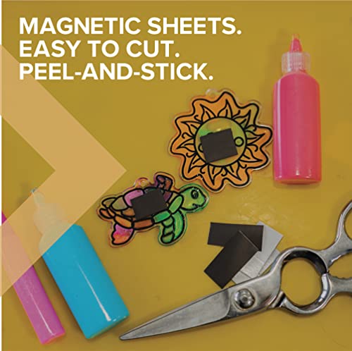 Магнетски чаршафи со лепила, флексибилна магнетна хартија од 8 x 10 инчи за занаети, фотографии и проекти за DIY, 10 пакувања