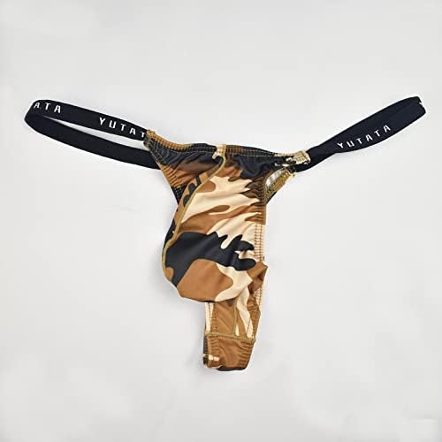 Шео-мажи секси долна облека брифирани со булбучна торбичка камуфлажа секси гаќички новини тенок фит џокер-gокстрип g-string долна облека