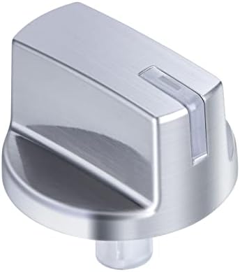Турнегу AEZ73293801 Копче за шпорет на гас, Замена на копчето за контрола на копчето за режач за готвење од сребрена пластика, компатибилен