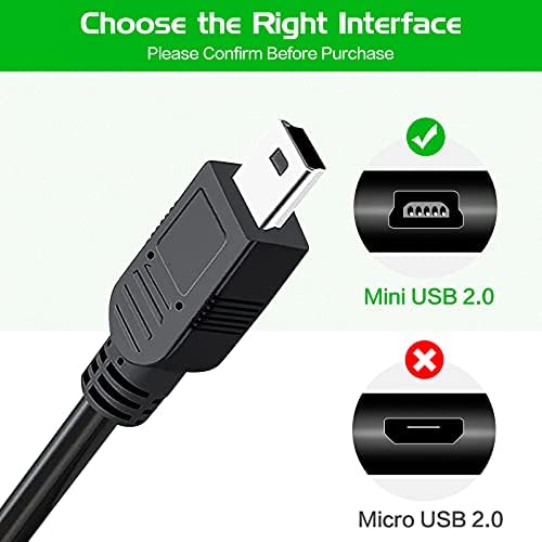 Заменски замена за замена USB полнач за полнење кабел за кабел за кабел за Тексас Ti-84 плус CE калкулатор за графикони
