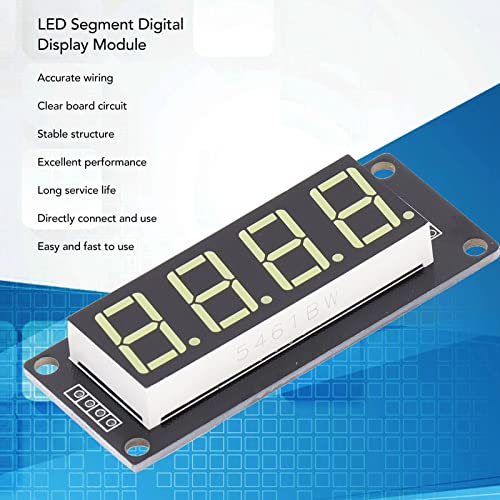 4 Поставете 0,56in 4-цифрен модул за приказ на сегментот на LED сегментот TM1637 Drive Chip 7 сегменти LED дигитален дисплеј