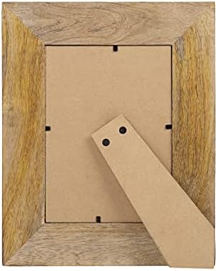 ГОФРАФТ 4 x 6 дрвена рамка за слика Рустикален со фрактална изгорена завршница на страните - Рамки за приказ на десктоп