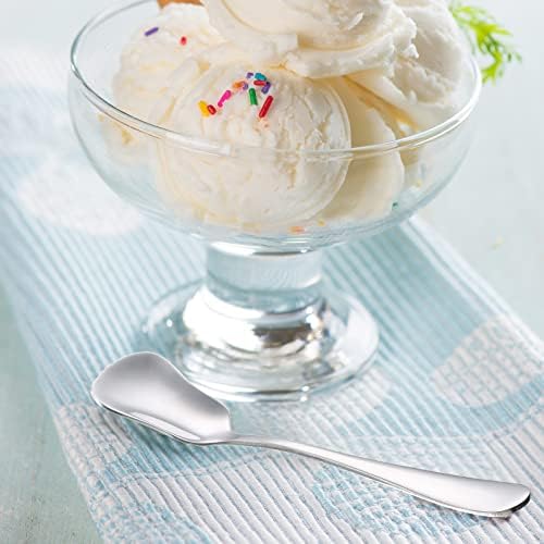 24 Парчиња Сладолед Од Нерѓосувачки Челик Лажица 5,3 Инчни Мали Лажици За Десерт Лажица Лажица За Дегустација Чај Лажици Лажици За Торта