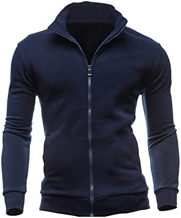 Менски палта и јакни големи високи спортски кардиган патент џемперки врвови јакни со јакни за мажи за мажи мода