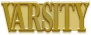 Награди за круни Варсити Ченил иглички - златни варсити јакна лапел иглички премиер