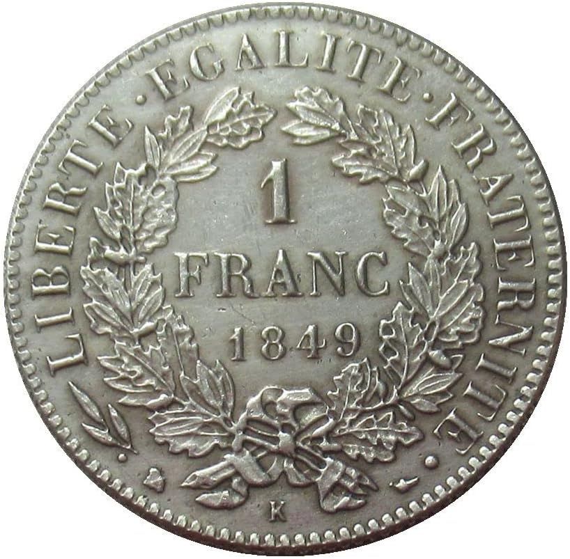 1 франк 1849, 1850 француски франк копија монета