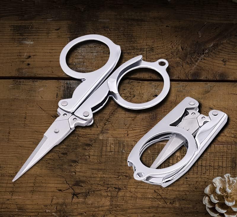 Muggyz 20-пакувачки ножици за преклопување џеб патувања мали занаети остри сечила итни случаи мини преклопни везници за ножици