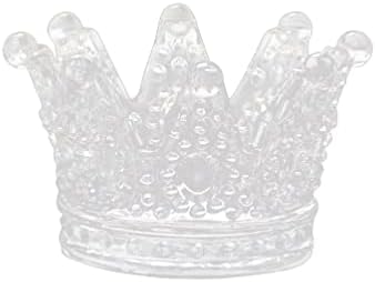 Вакауто стаклена круна Ештрај мини круна држач за свеќички стакло накит организатор кутија преносна мини нокти уметност течен прав Дапен