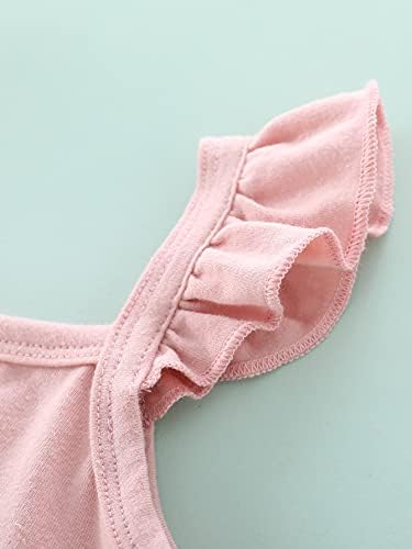 Бебе девојки Камизоле памучни шорцеви поставени летни суспензии кошули 2 парчиња облека