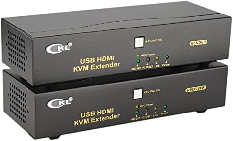 CKL 328 Стапки USB 2.0 HDMI KVM Ethernet Екстендер 4kx2k Поддршка Аудио И Микрофон, Црна CKL-100HU2